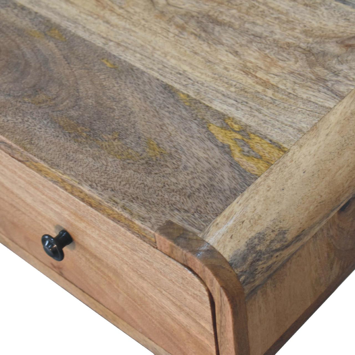 Nashville Curved Oak 1-Drawer Study Desk
