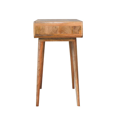 Nashville Curved Oak 1-Drawer Study Desk
