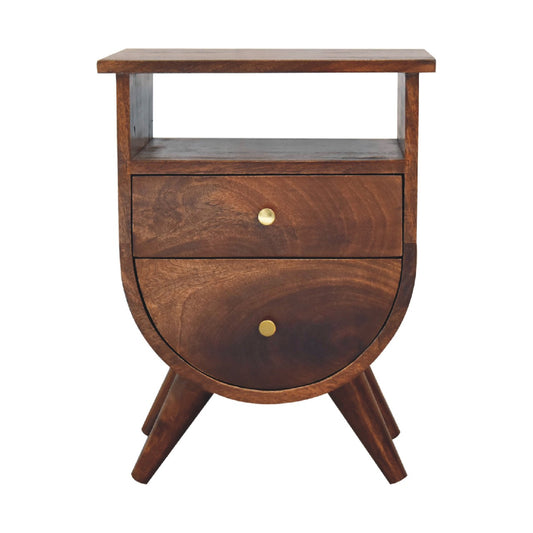 Chestnut Ridge Split 2 Drawer Nightstand