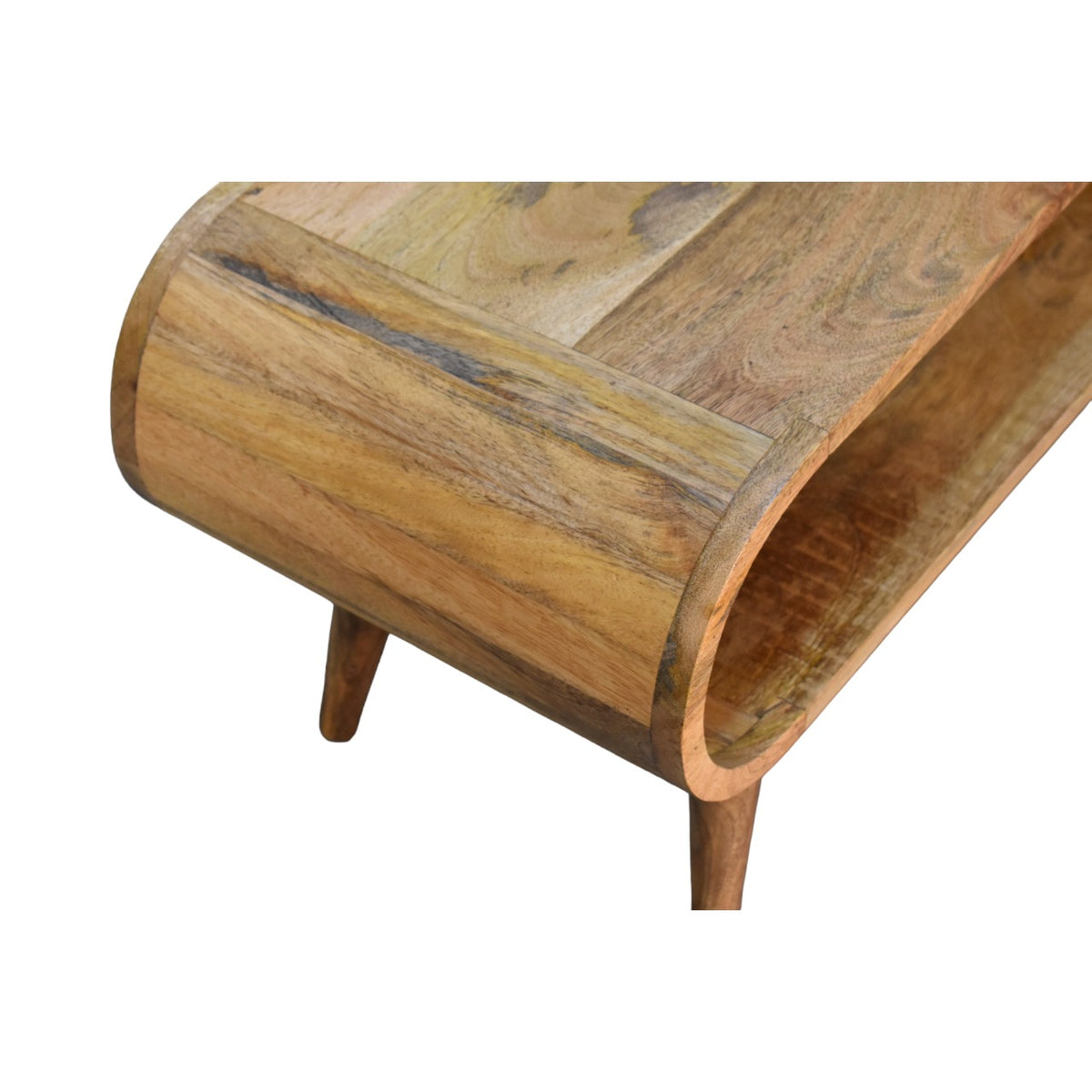 Lennox Large Oak Open Shelf Wood Coffee Table