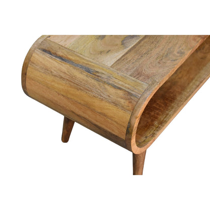 Lennox Large Oak Open Shelf Wood Coffee Table