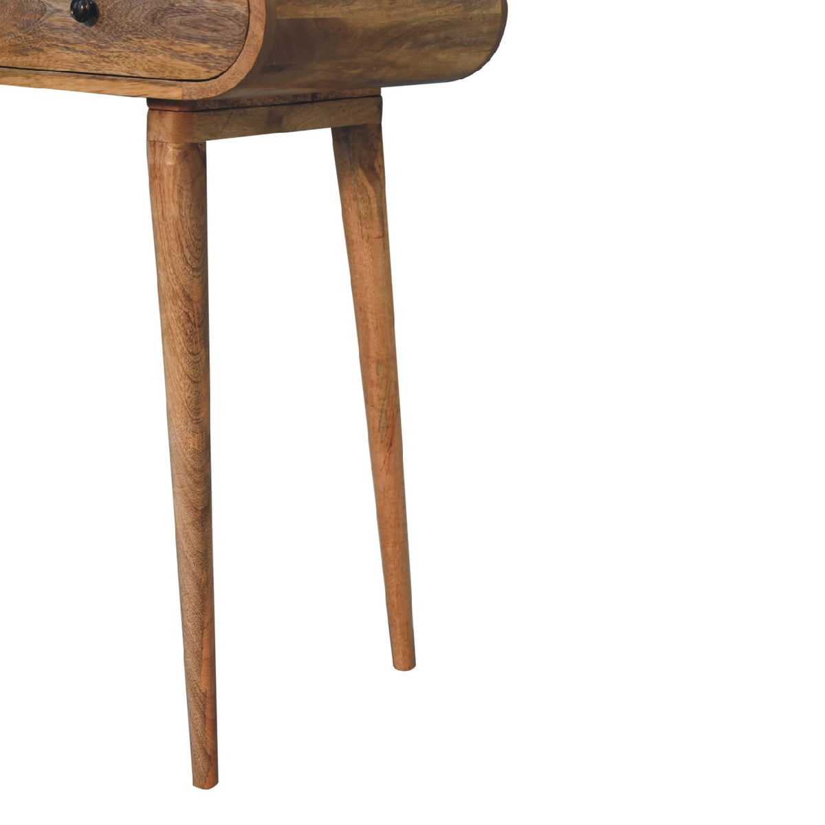 Big Sur Curved Flow 1 Drawer Oak Desk