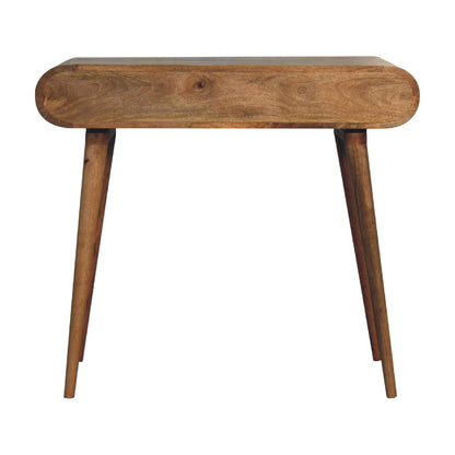 Big Sur Curved Flow 1 Drawer Oak Desk