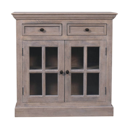 Bodie Wash 2 Drawer Glazed Cabinet