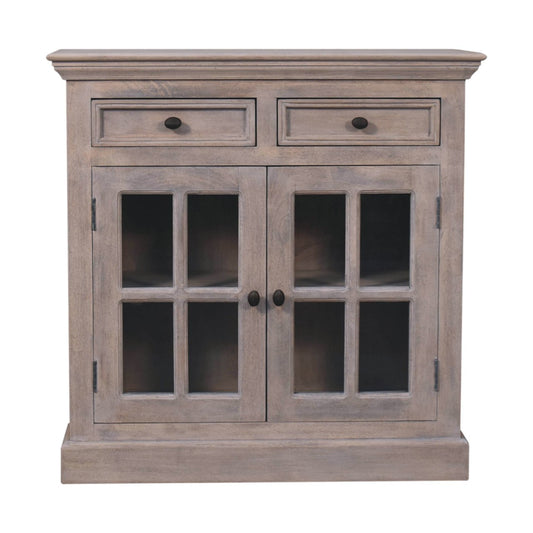 Bodie Wash 2 Drawer Glazed Cabinet