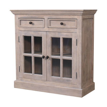 Bodie Wash 2 Drawer Glazed Cabinet