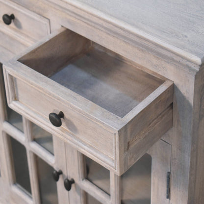 Bodie Wash 2 Drawer Glazed Cabinet