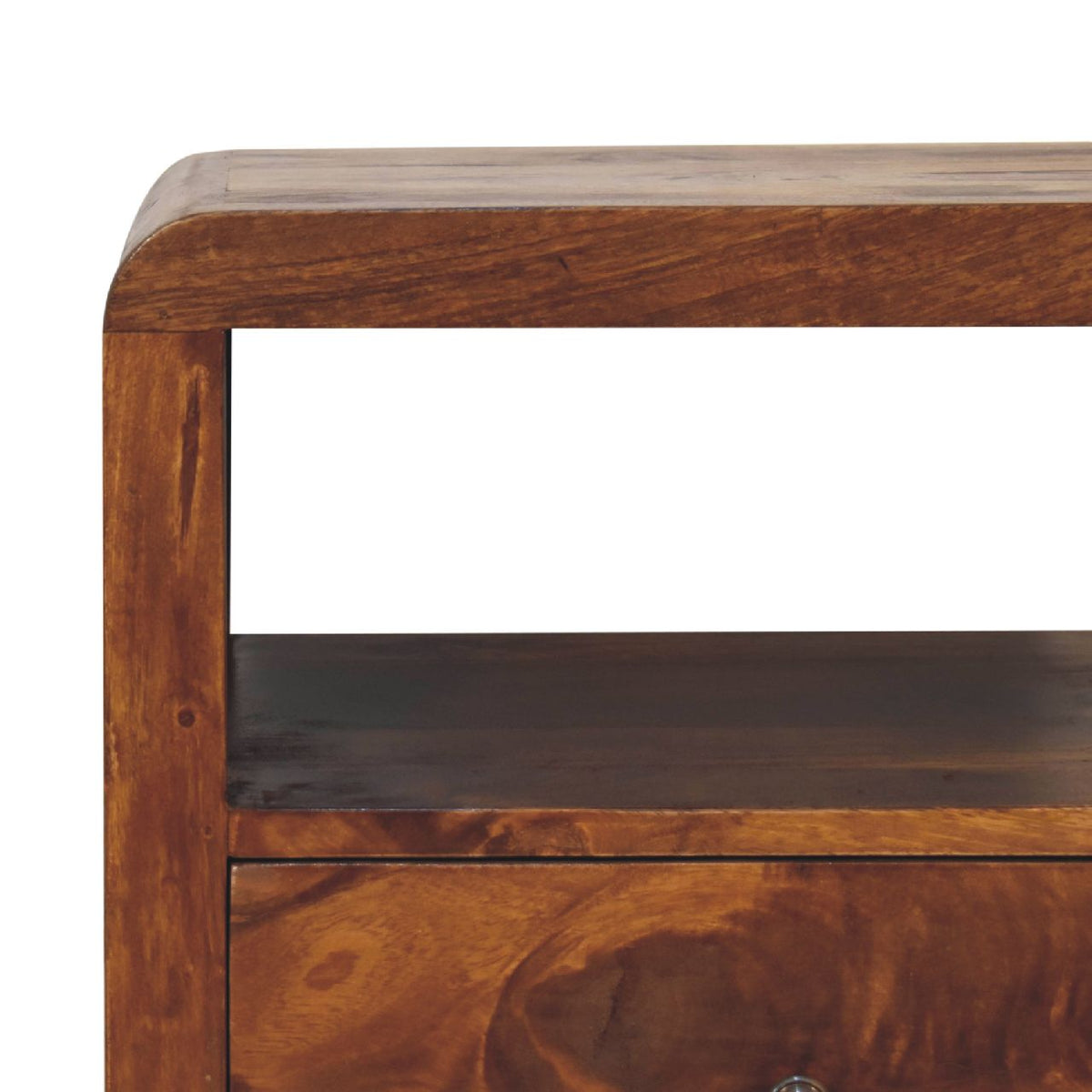 Dallas Solid Wood 2 Drawer Nightstand