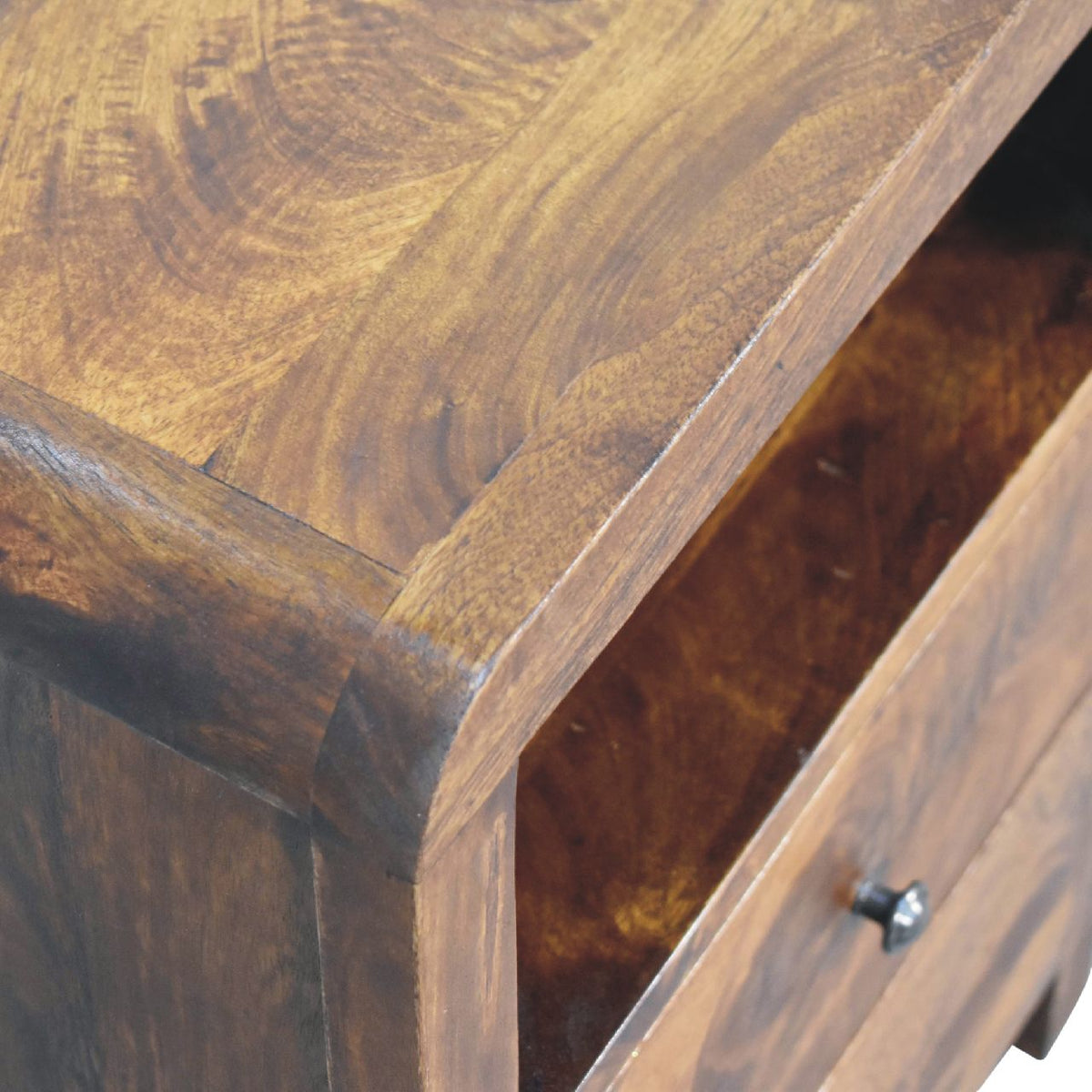 Dallas Solid Wood 2 Drawer Nightstand