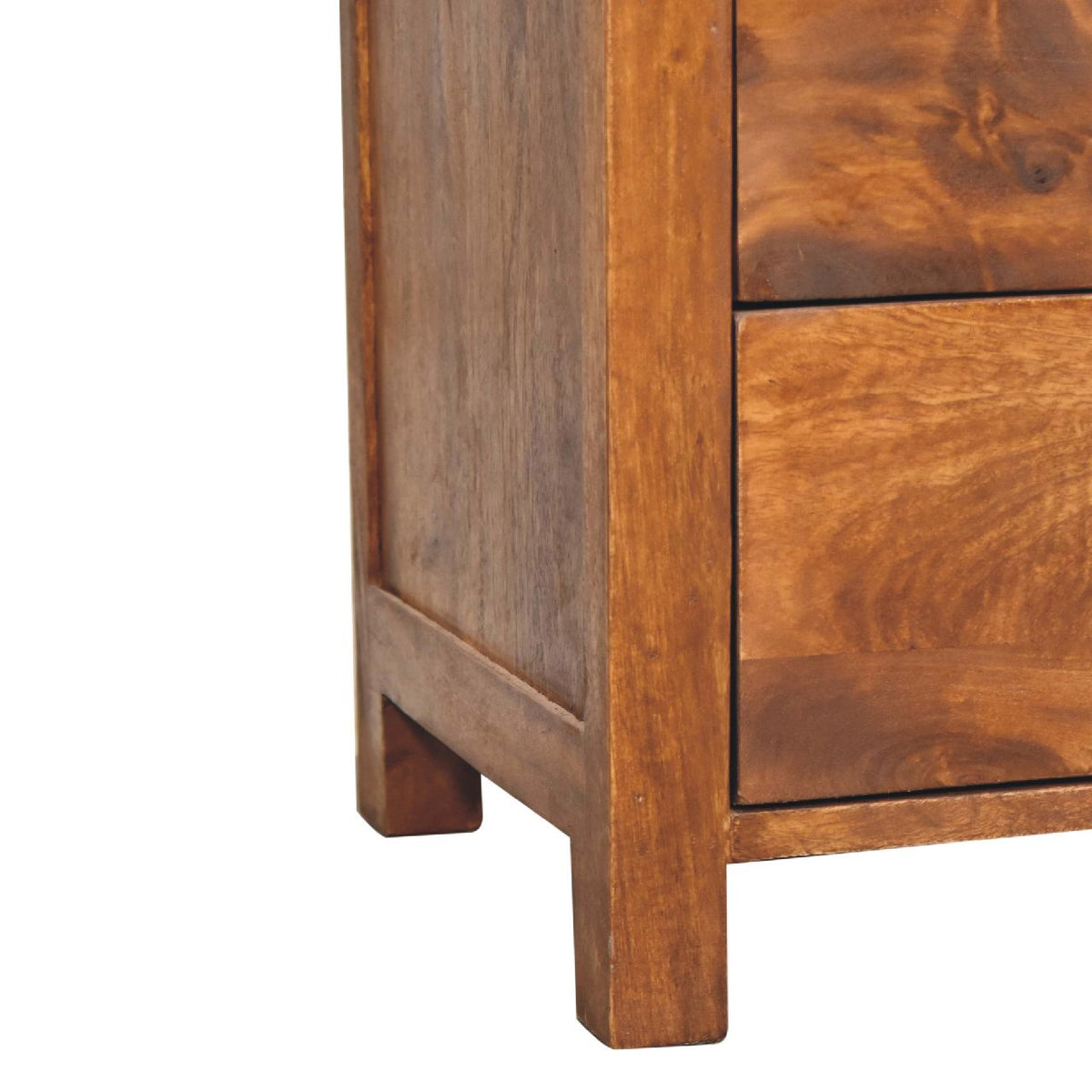 Dallas Solid Wood 2 Drawer Nightstand