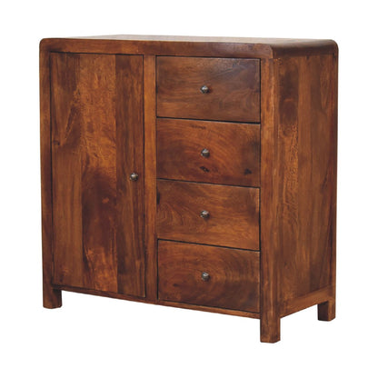 Dallas Solid Wood 4 Drawer Side Cabinet
