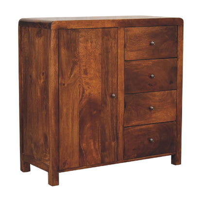 Dallas Solid Wood 4 Drawer Side Cabinet