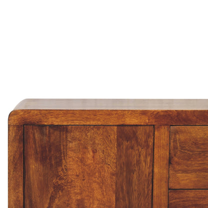 Dallas Solid Wood 4 Drawer Side Cabinet