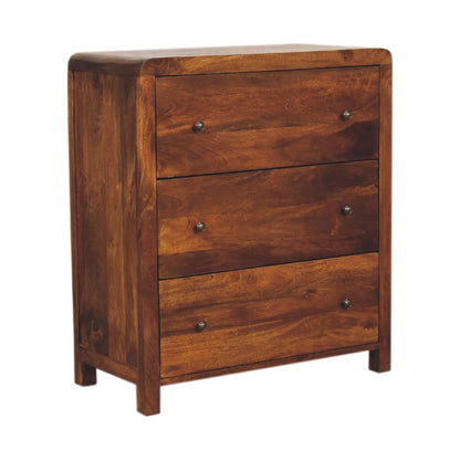 Dallas Solid Wood 3 Drawer Chest