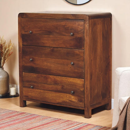 Dallas Solid Wood 3 Drawer Chest