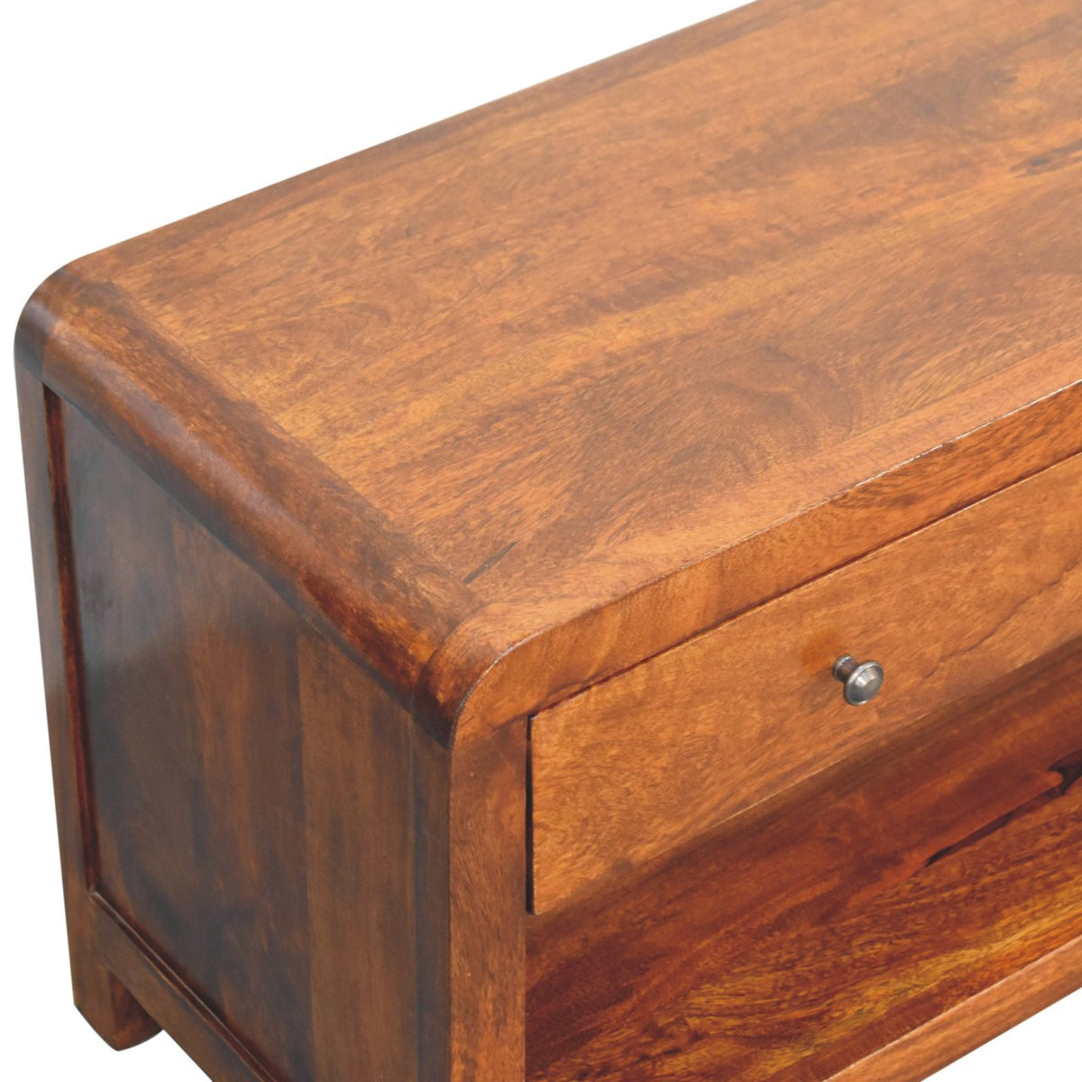 Dallas Slim Chestnut 3 Drawer Media Unit