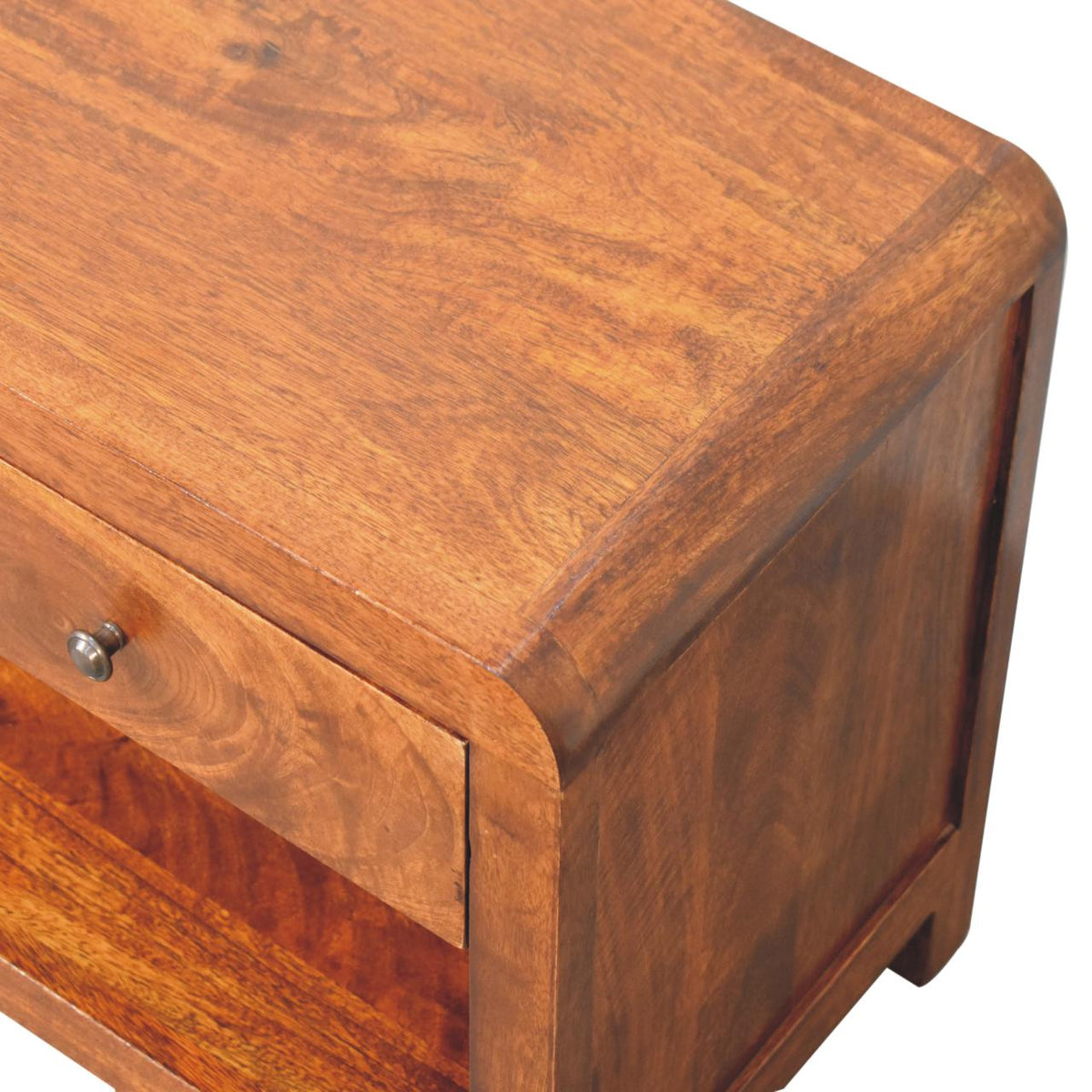 Dallas Slim Chestnut 3 Drawer Media Unit
