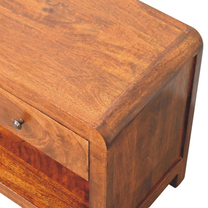 Dallas Slim Chestnut 3 Drawer Media Unit