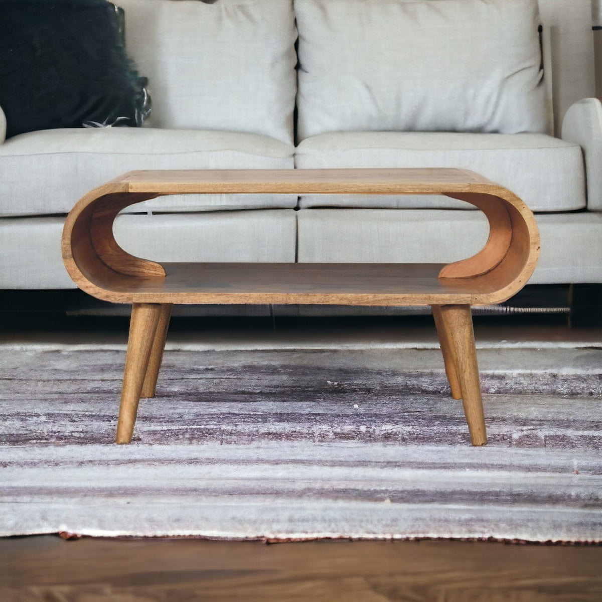 Lennox Oak-Toned Open Coffee Table