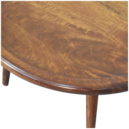 Chestnut Ridge Round Wood Coffee Table