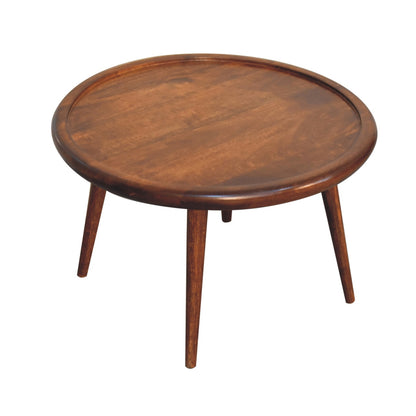 Chestnut Ridge Round Wood Coffee Table
