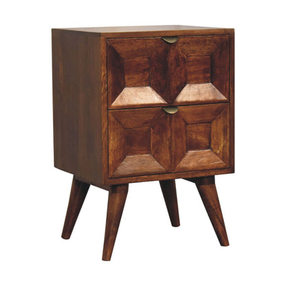 Dakota Chestnut 2-Drawer Nightstand