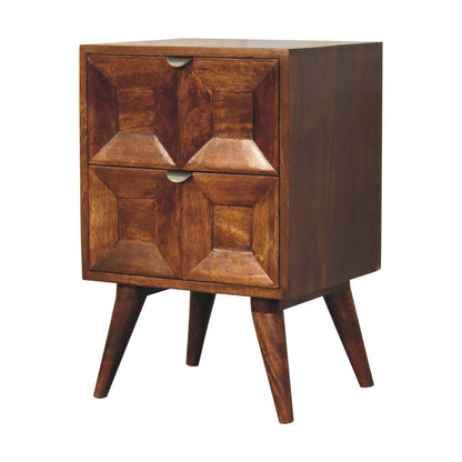 Dakota Chestnut 2-Drawer Nightstand