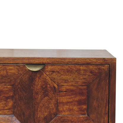 Dakota Chestnut 2-Drawer Nightstand