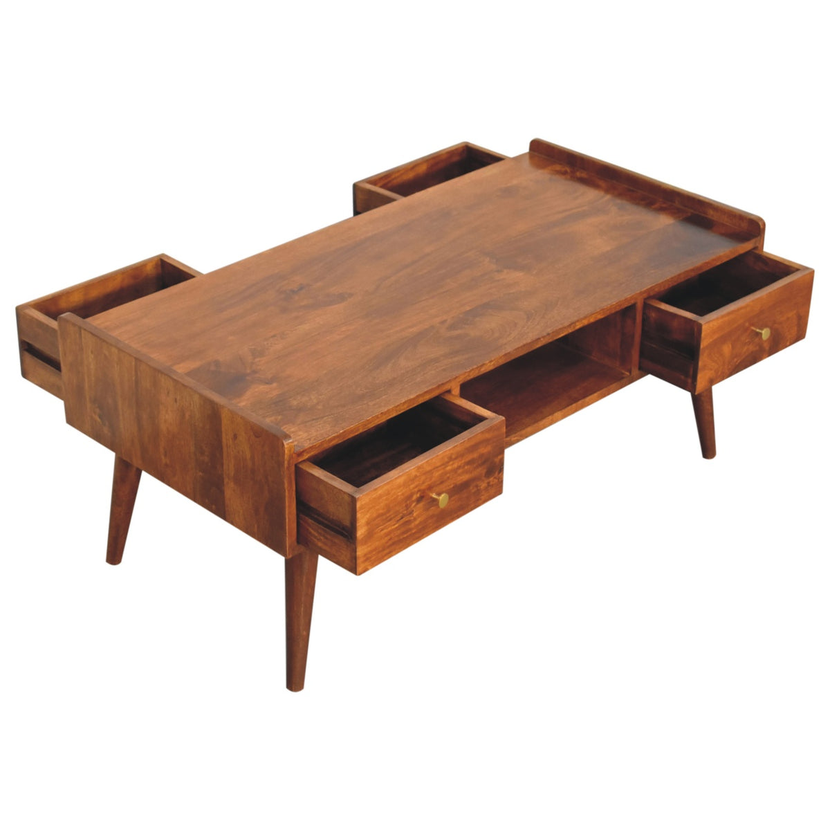 Kennebunk Chestnut 4-Drawer Coffee Table