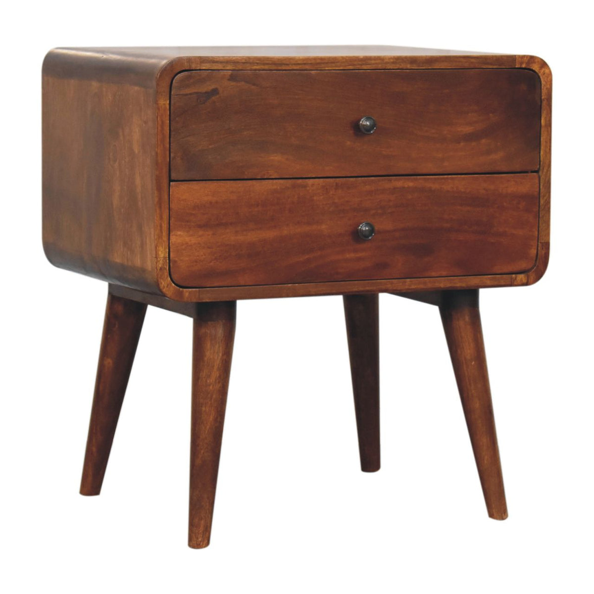 Chestnut Ridge Curved 2 Drawer Nightstand