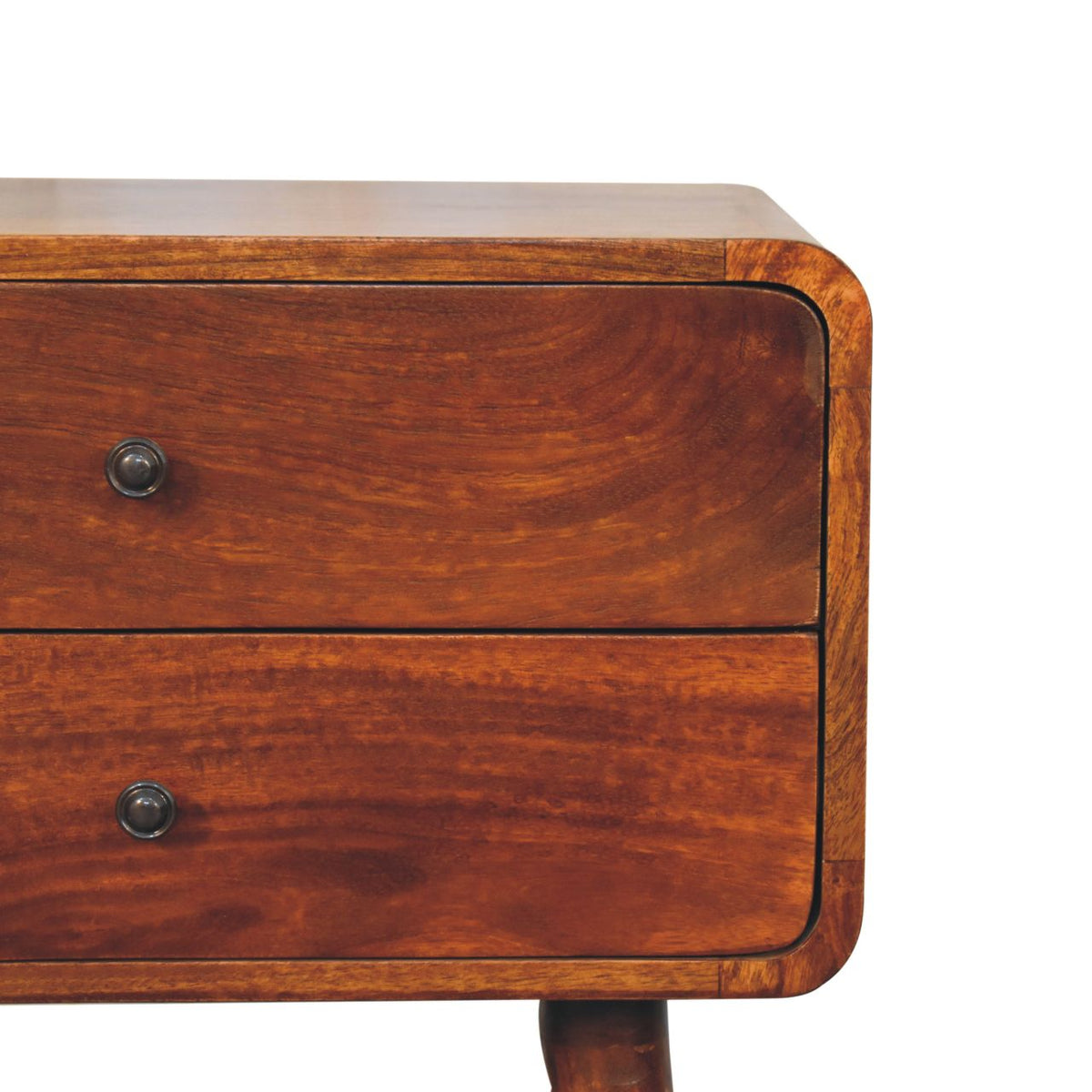 Chestnut Ridge Curved 2 Drawer Nightstand