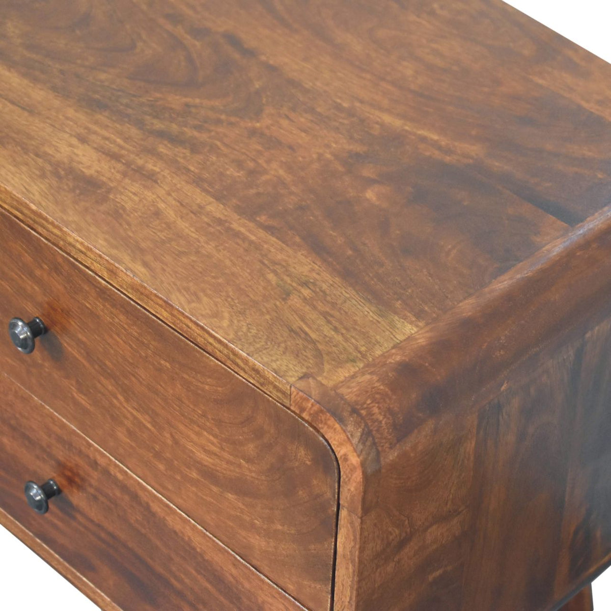 Chestnut Ridge Curved 2 Drawer Nightstand