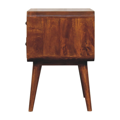 Chestnut Ridge Curved 2 Drawer Nightstand