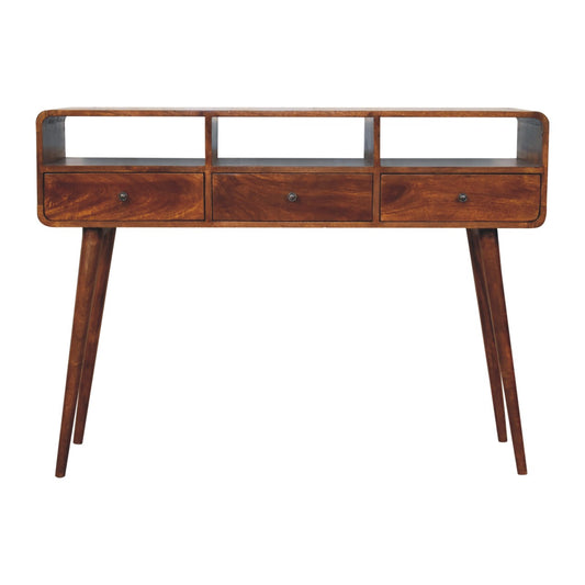 Nashville Triple Curved 3-Drawer Console