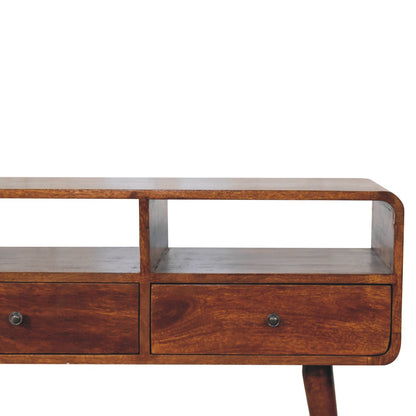 Nashville Triple Curved 3-Drawer Console