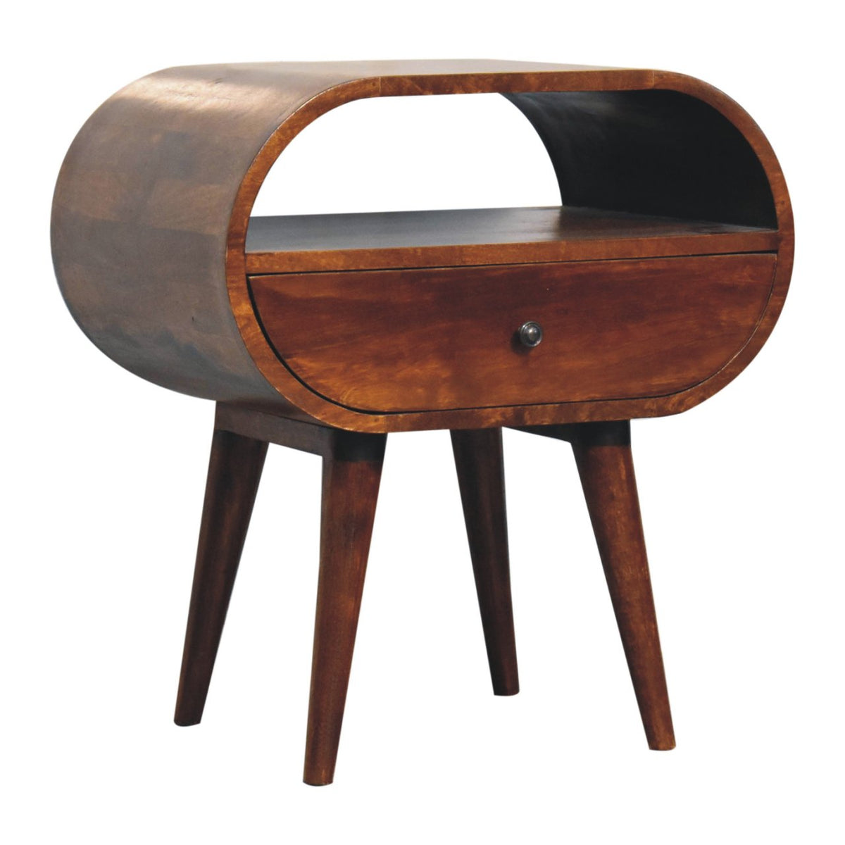 Chestnut Ridge Circular 1 Drawer Nightstand