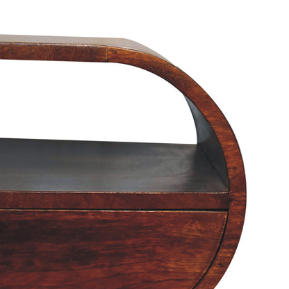 Chestnut Ridge Circular 1 Drawer Nightstand