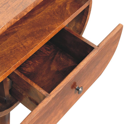 Chestnut Ridge Circular 1 Drawer Nightstand