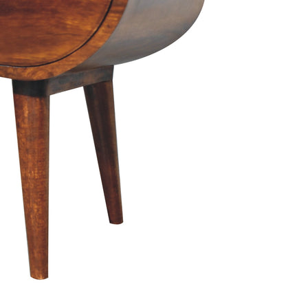 Chestnut Ridge Circular 1 Drawer Nightstand