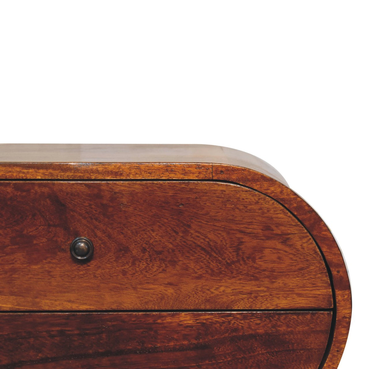 Chestnut Ridge Circular 2 Drawer Nightstand