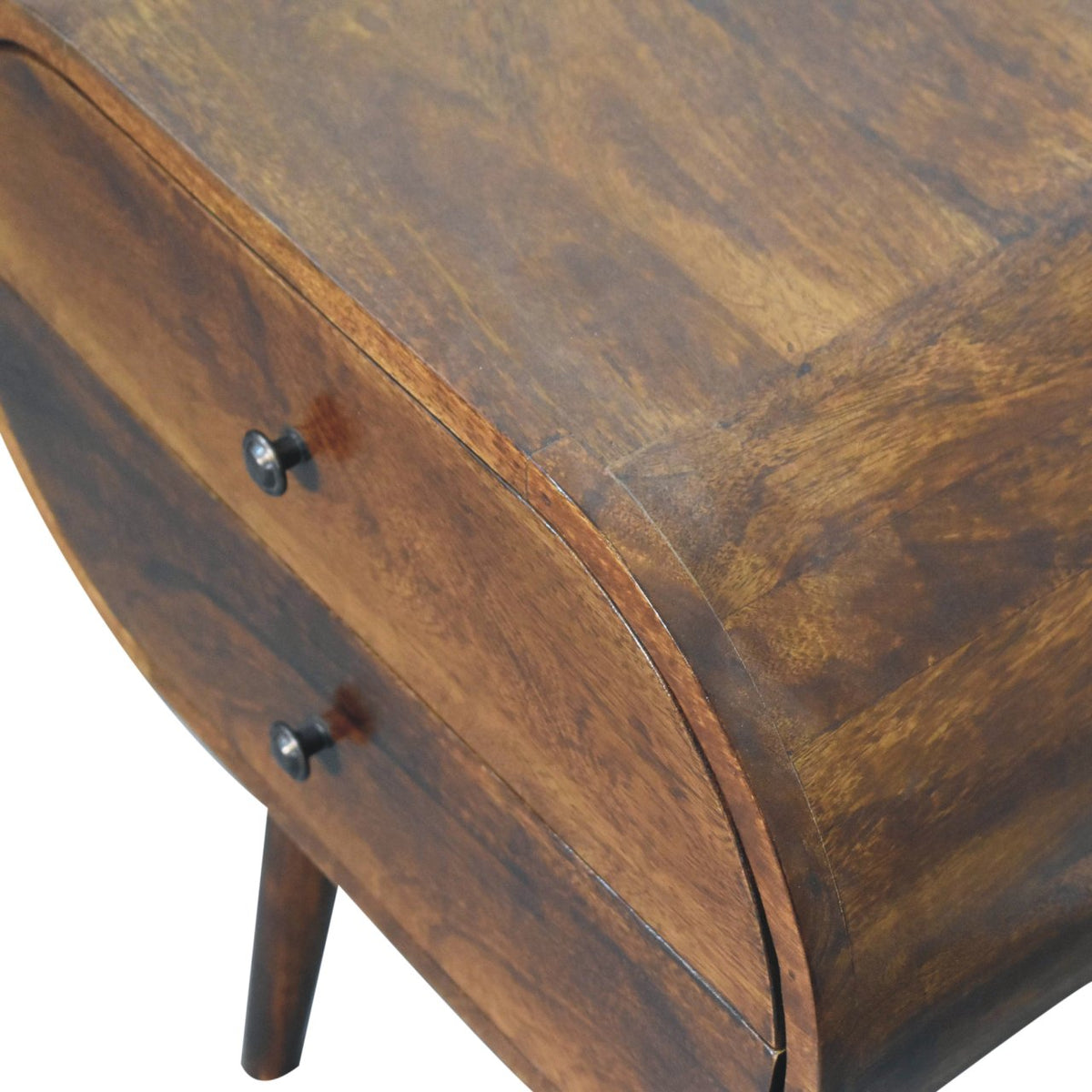 Chestnut Ridge Circular 2 Drawer Nightstand