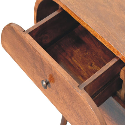 Chestnut Ridge Circular 2 Drawer Nightstand