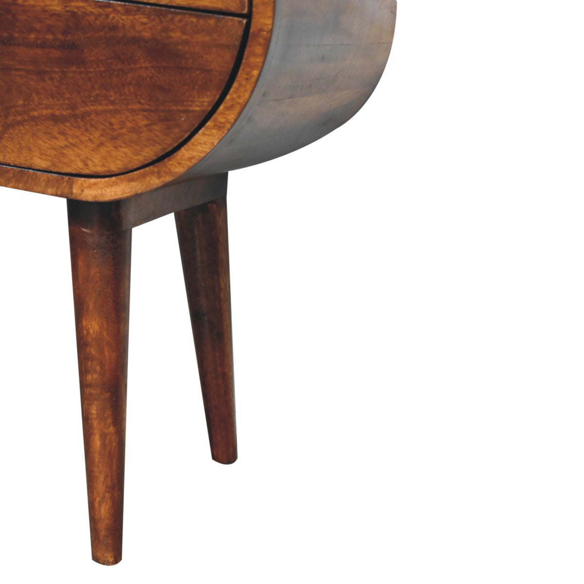 Chestnut Ridge Circular 2 Drawer Nightstand