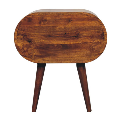 Chestnut Ridge Circular 2 Drawer Nightstand