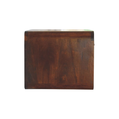 Dark Chestnut Ridge 1 Drawer Floating Nightstand