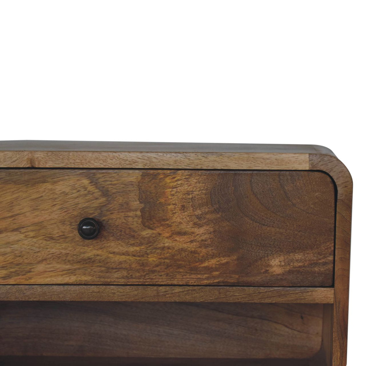Nordic Curved 1 Drawer Floating Nightstand