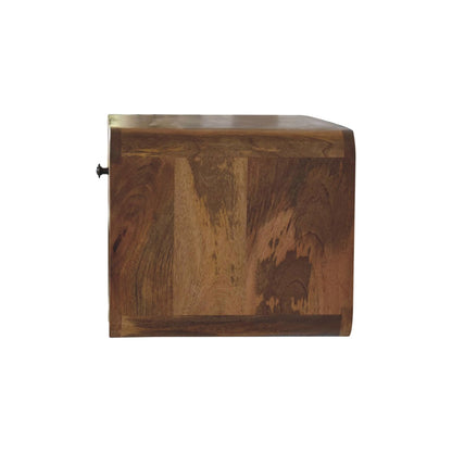 Nordic Curved 1 Drawer Floating Nightstand