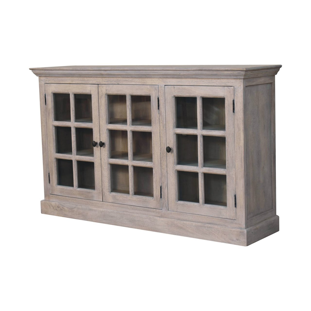 Bodie Wash Triple Glazed Display Cabinet