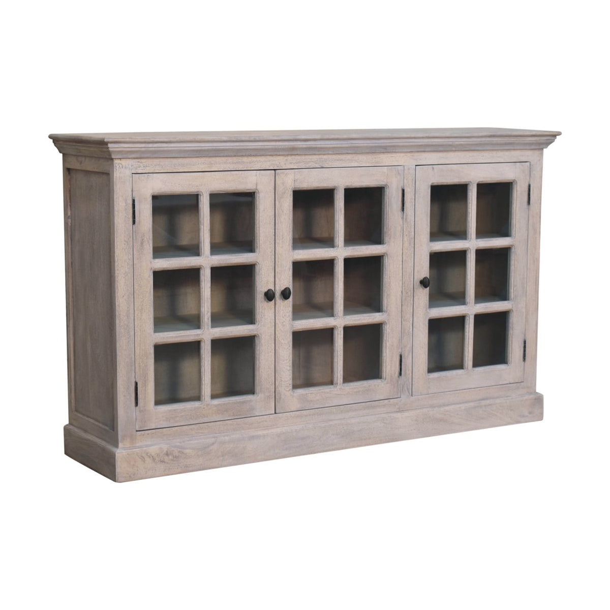 Bodie Wash Triple Glazed Display Cabinet