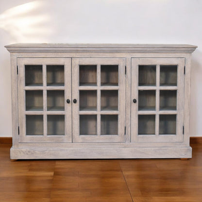 Bodie Wash Triple Glazed Display Cabinet